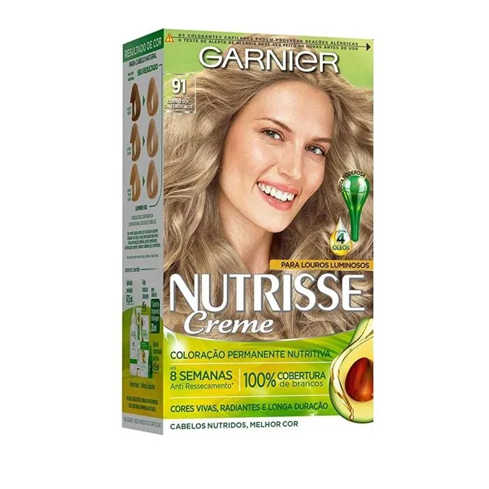 Nutrisse Coloracao Permanente Kit 91 Louro Sol Da Liberdade
