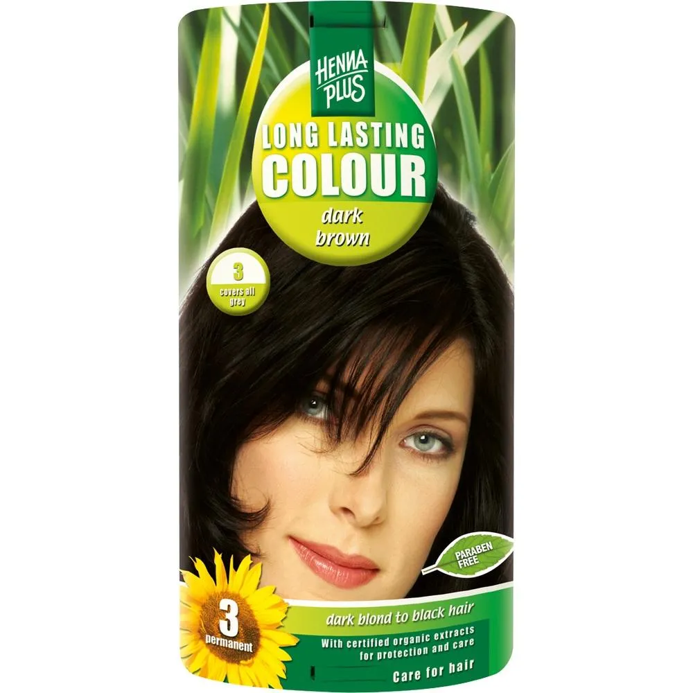 Henna mais marrom escuro duradouro 3 100 ml