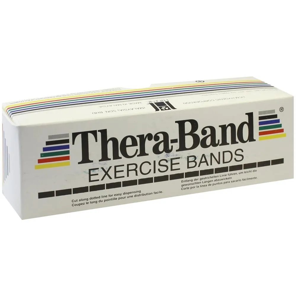 Banda thera banda de exercícios banda 5,5 m fino amarelo 1 pcs