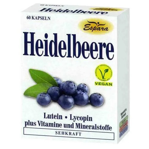 Cápsulas de mirtilo 60 tampa