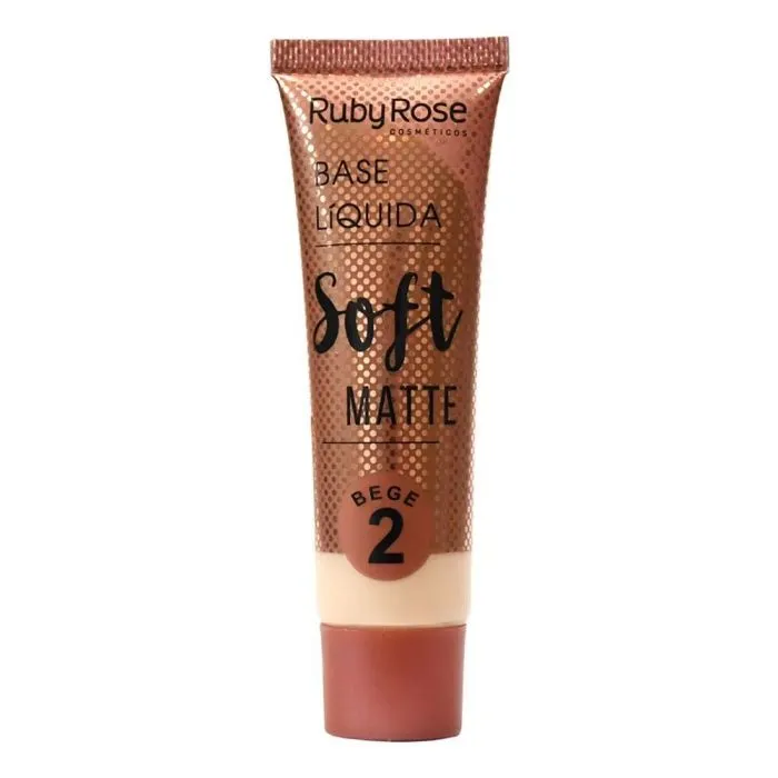 Base Líquida Ruby Rose Soft Matte Nº 02 Bege