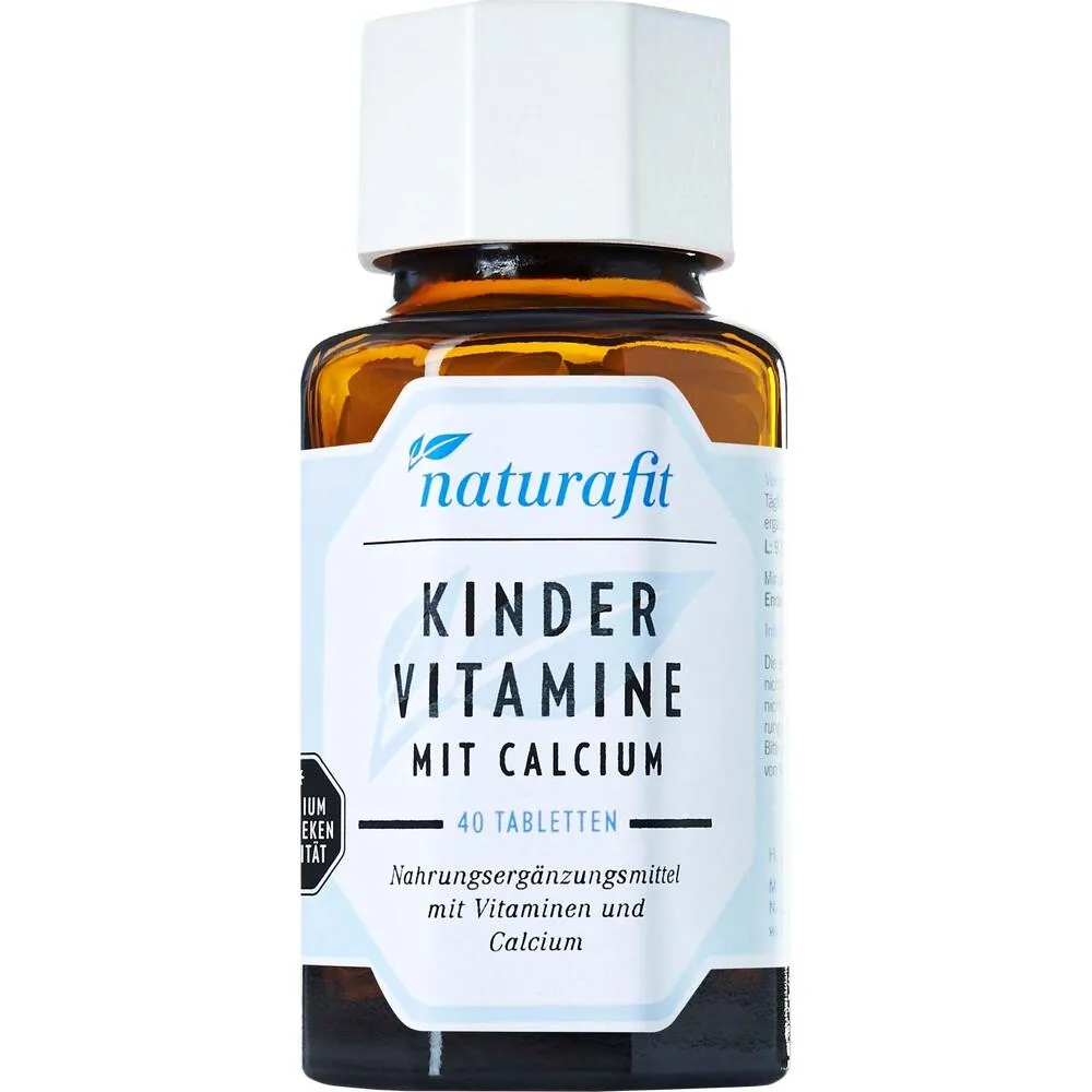 Naturafit crianças vitaminas com cálcio 40 Cap