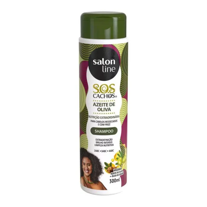 Shampoo S.O.S Cachos Azeite De Oliva Salon Line 300mL