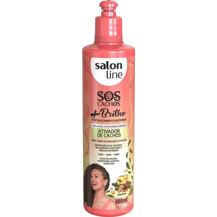 Ativador De Cachos Salon Line Sos 300mL Brilho Absoluto