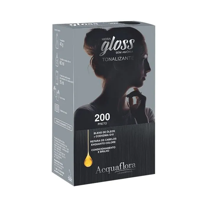 Tonalizante Hidra Gloss 200 Preto
