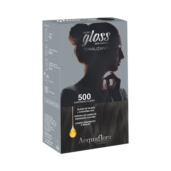 Tonalizante Hidra Gloss 500 Castanho Claro