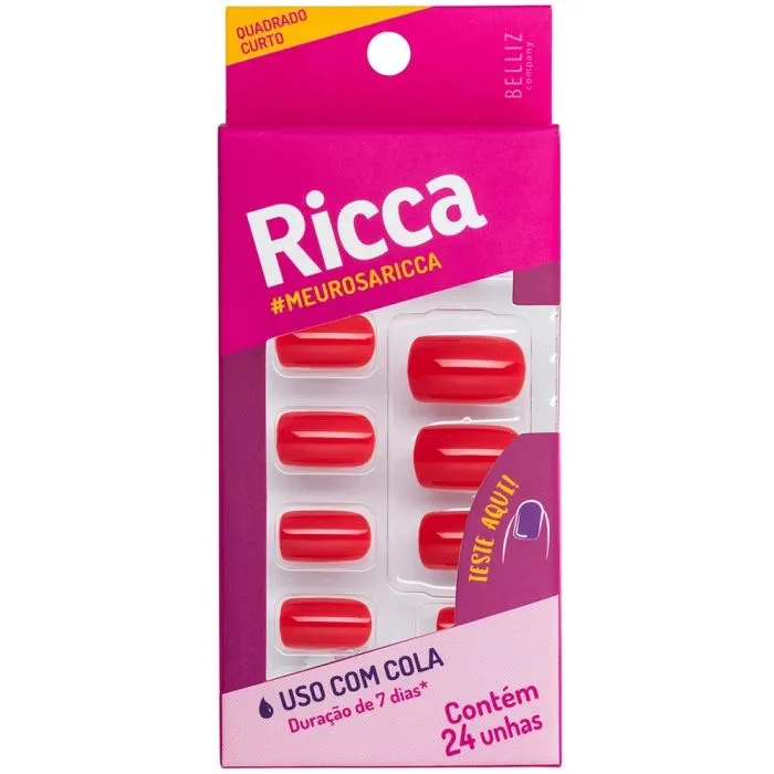 Unhas Ricca Naturais Quadrado