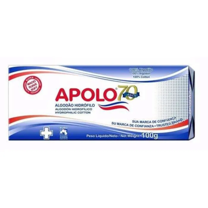Algodão Em Disco Com Ziplock 70G Apolo