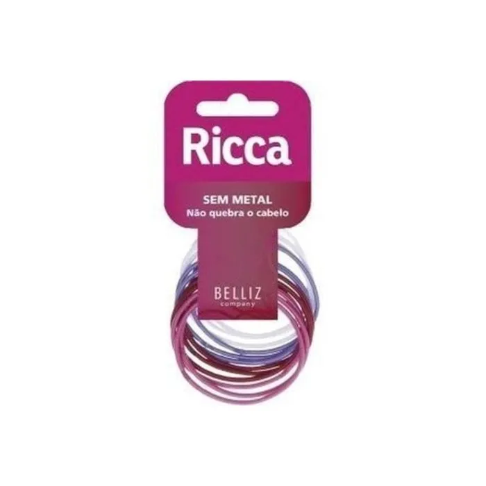 Ricca/Basics Fashion Elastico Colors Sem Metal Com 12 Unidades Ref 891