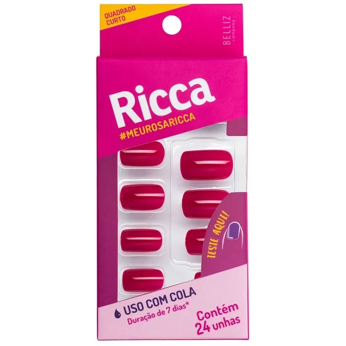 Unhas Ricca Naturais Quadrado(Bel)-115405