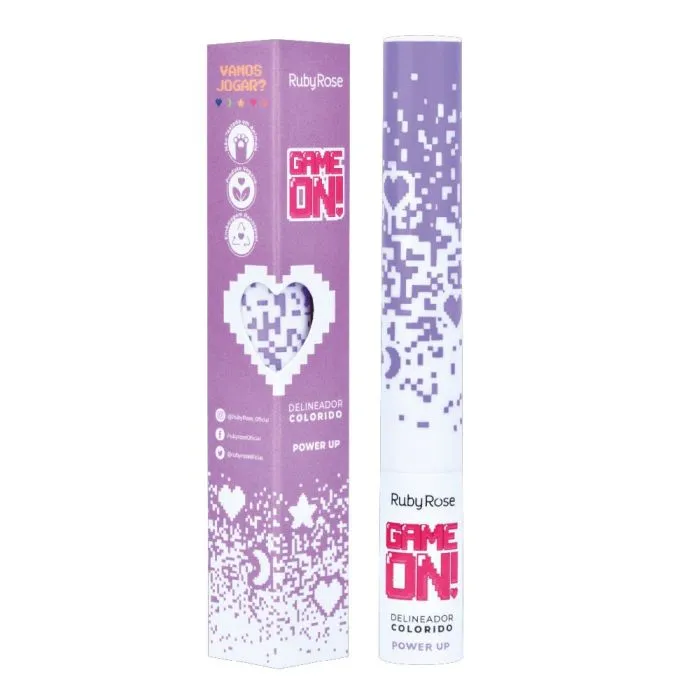 Delineador Ruby Rose Liquido Colorido Power Up 2mL
