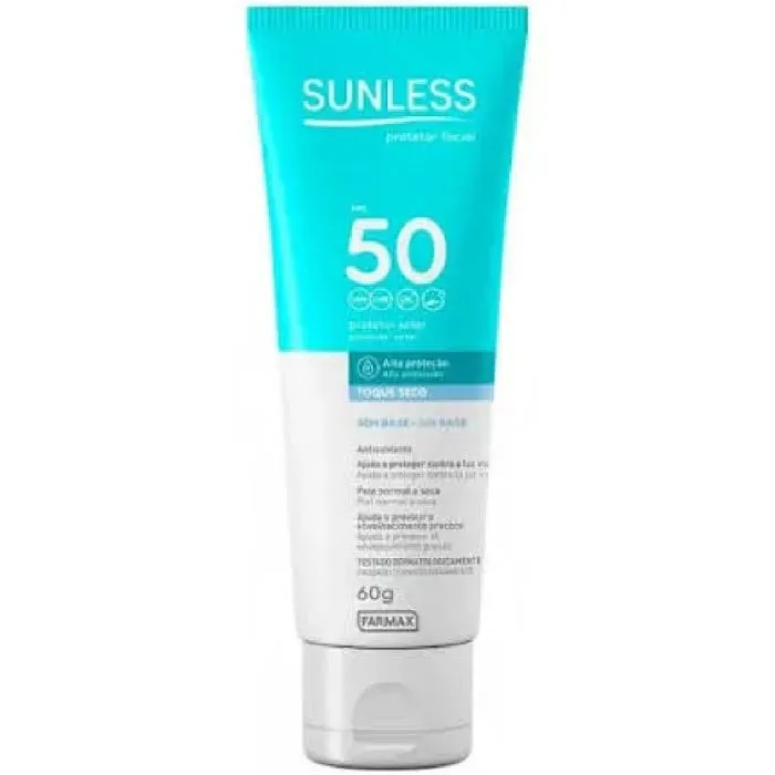 Protetor Solar Sunless Fps50 Com Base Claro 60g