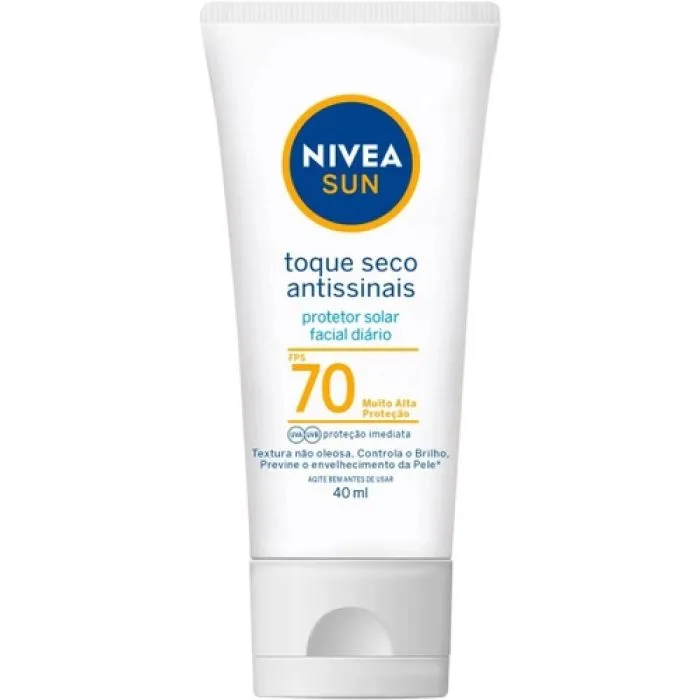 Protetor Solar Nivea Sun 40ml Fps70 Facial T Seco