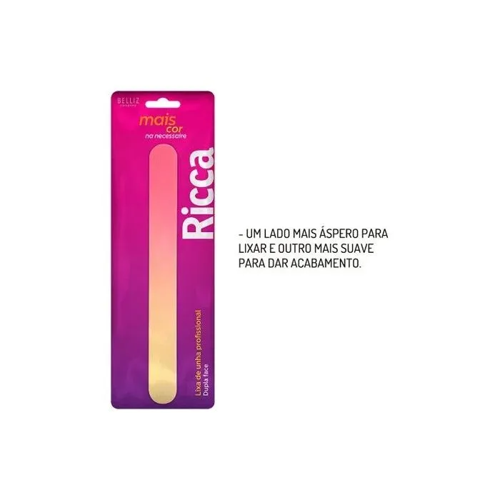 Lixa Ricca Dupla Face Mais Cor