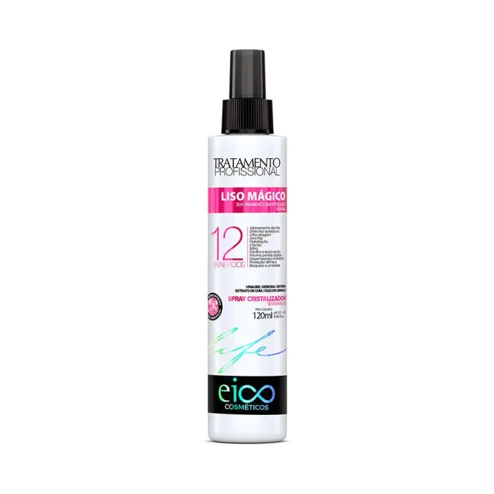 Spray Eico Life 120ml Liso Mágico Cristal