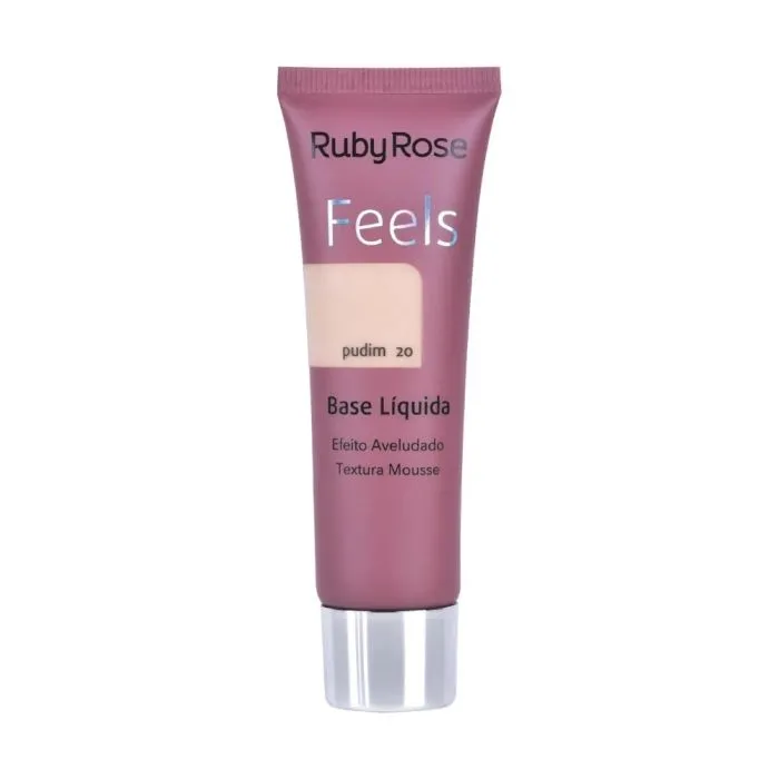 Base Ruby Rose Feels Cor Pudim 20-29mL