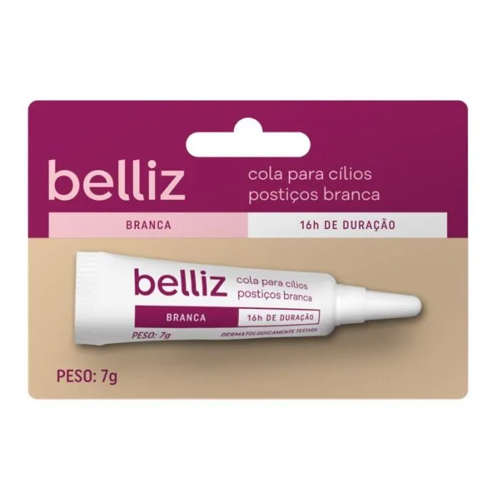 Cola De Cílios Postiços Belliz Branco, 7G