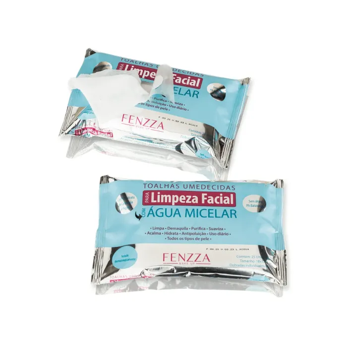 TOALHAS DEMAQUILANTE FENZZA MAKE UP AGUA MICELAR 25 UN UN