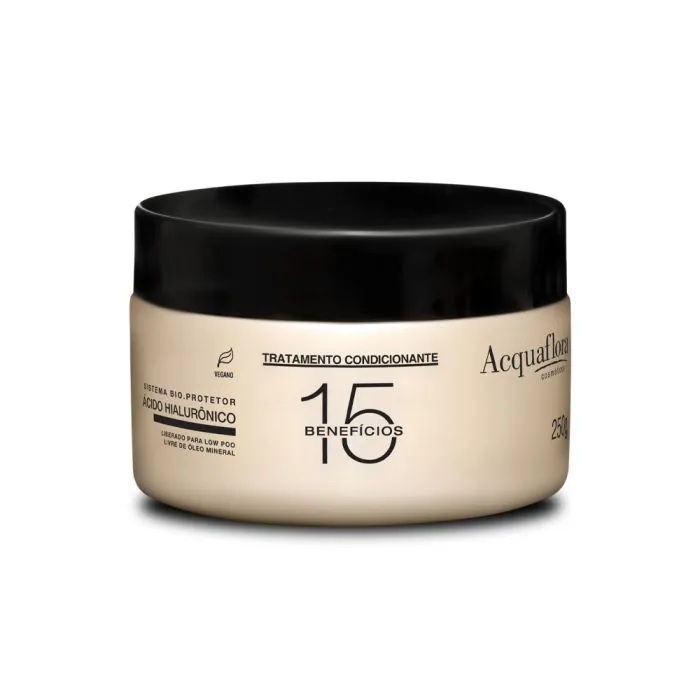 TRATAMENTO CONDICIONANTE ACQUAFLORA 15 BENEFICIOS 250G UN