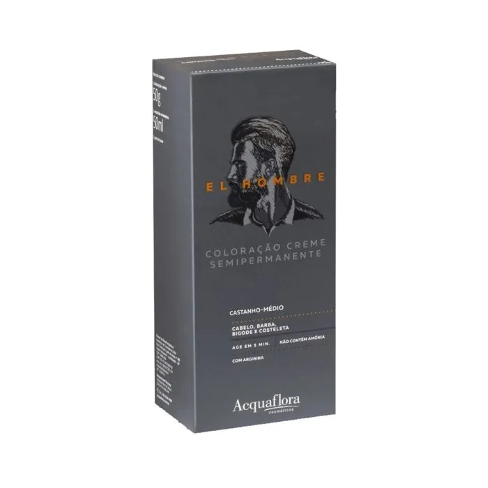 Kit Tint Acquaflora El Hombre Castanho Médio