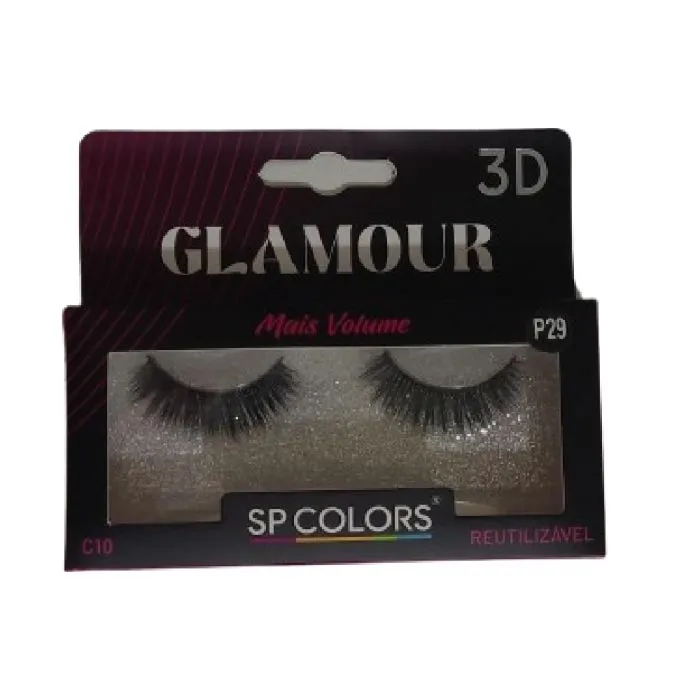 Cilios Posticos Glamour 3d P29 Sp Colors