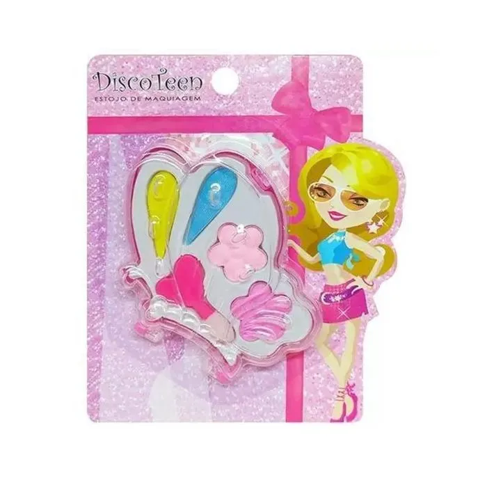Kit Infantil De Maquiagem Disco Teen Borboleta