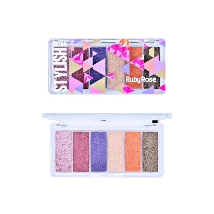 Paleta Matte Ruby Rose Sombra Stylish Ultra 8,64G