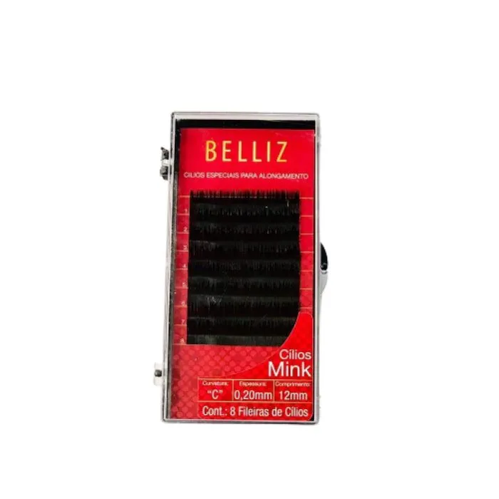 Cilios Belliz Para Extensao Silk 020 12Mm