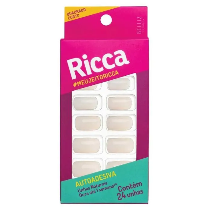 Unhas Naturais Autoadesivas Ricca