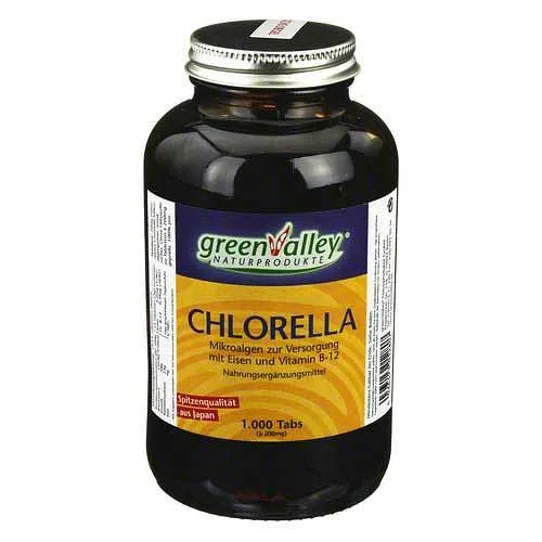 GreenValley Chlorella 200 mg comprimidos 1000 PCs