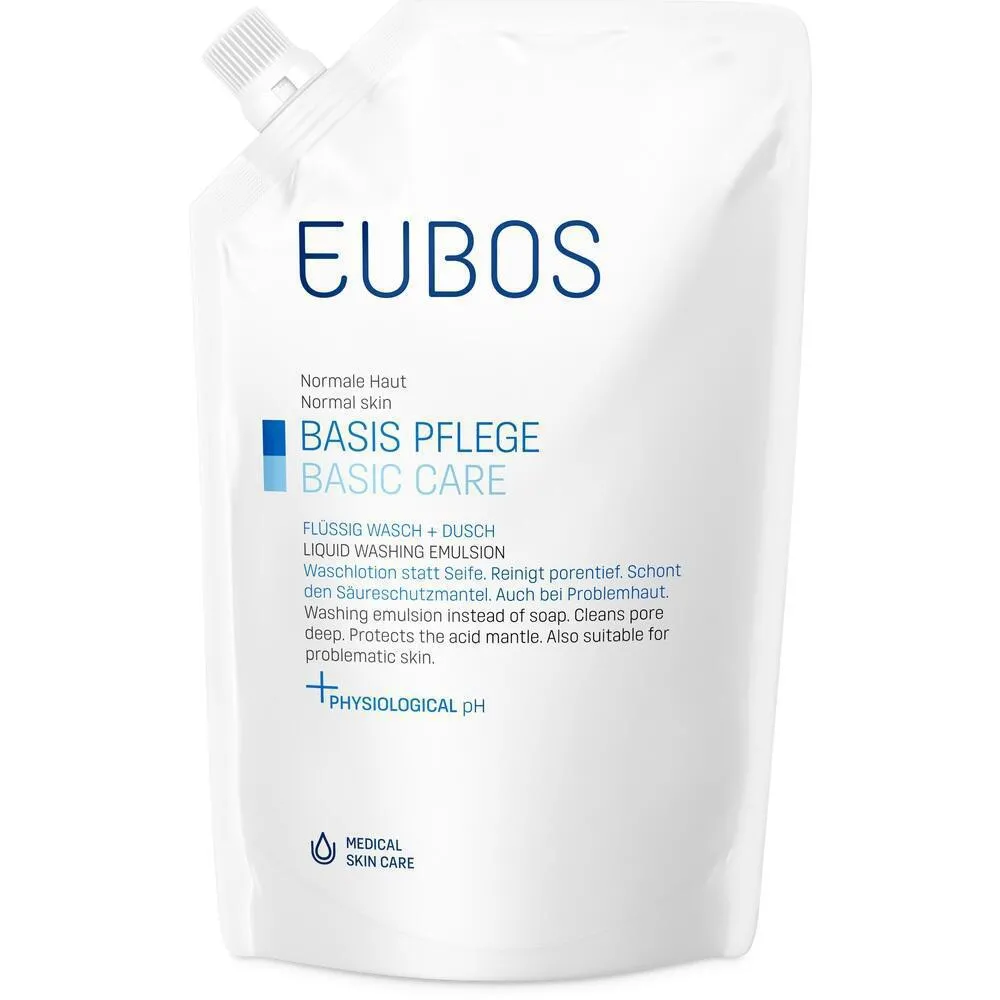 Pacote de recarga azul de emulsão de lavagem de Eubos 400 ml