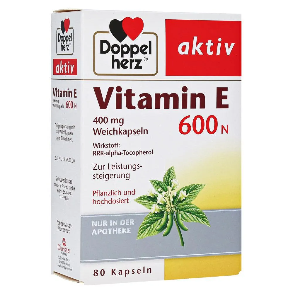 Cápsulas de vitamina E 600 n doppelherz doppelherz