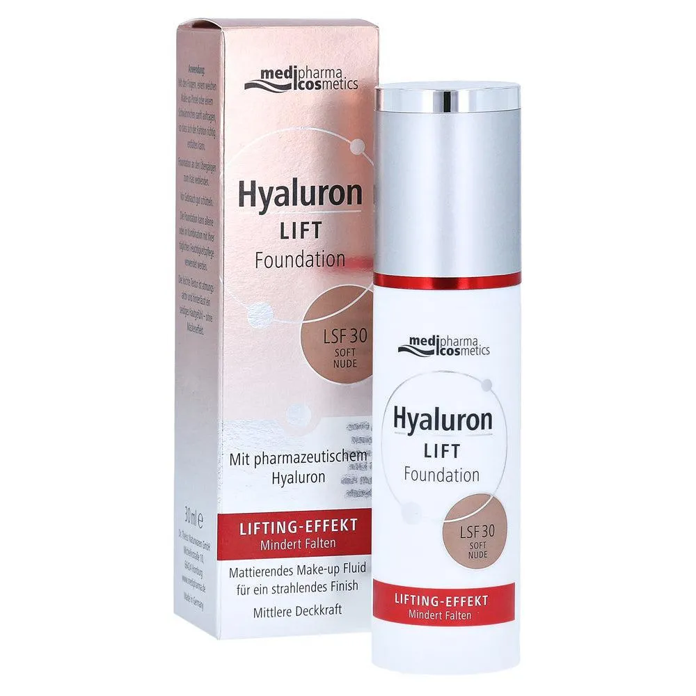 Medipharma Hyaluron Lift Foundation SPF 30 30 ml - Nude macio