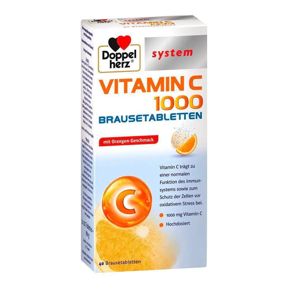DOPPELHERZ VITAMINA C 1000 TABETS EFERTESSESCOS 40 PCS