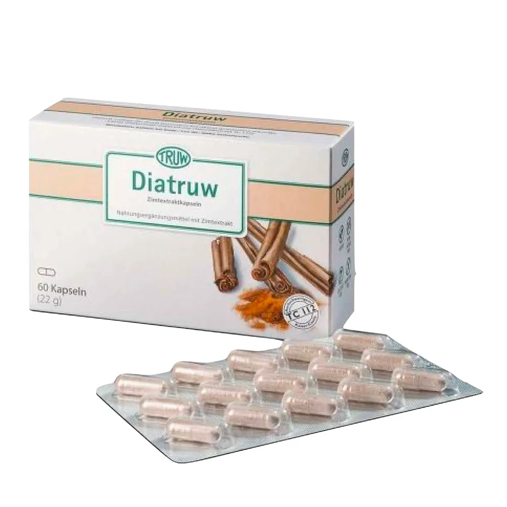 Cápsulas de extrato de canela Diabetruw