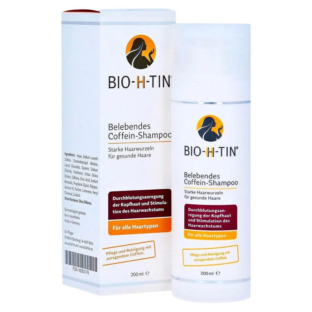 Shampoo de cafeína bio-h-tin 200 ml