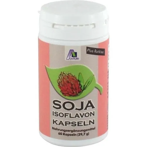 Cápsulas de isoflavona de soja 60 mg + e 60 tampa