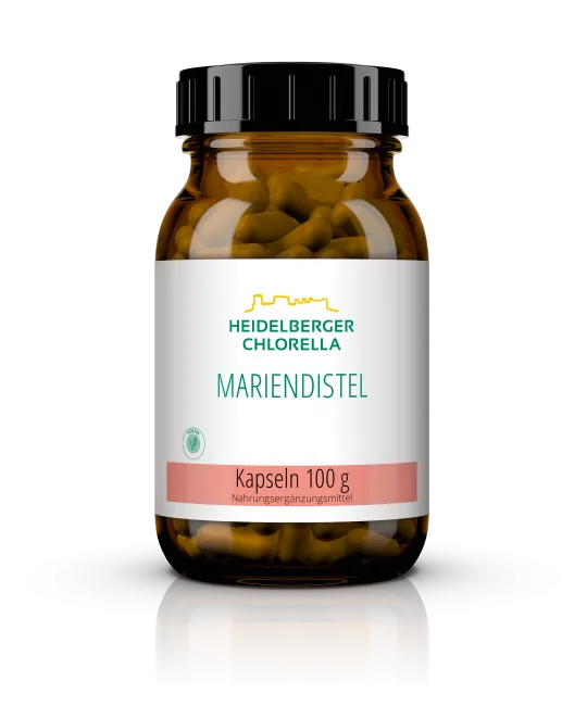 Cápsulas de cardo de cardo de leite Heidelberger 200