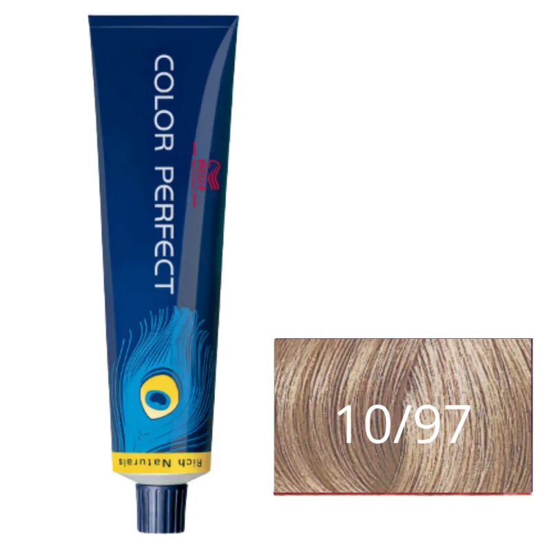 Wella Professionals Tintura Color Perfect 10-97 Louro Claríssimo Cendré Marrom 60g