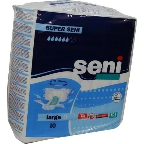 Seni Super Size3 L Calças de Incontinência para Adultos 10 PCs