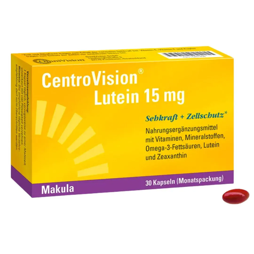 Cápsulas de luteína de centrovision 15 mg