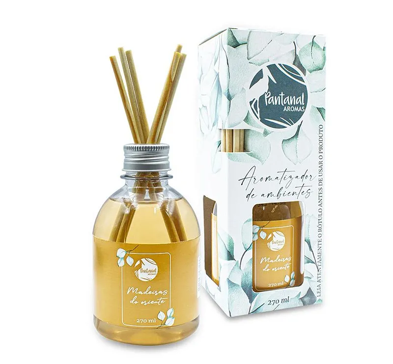Aromatizador Ambiente Madeiras Oriente 270ml Pantanal Aromas