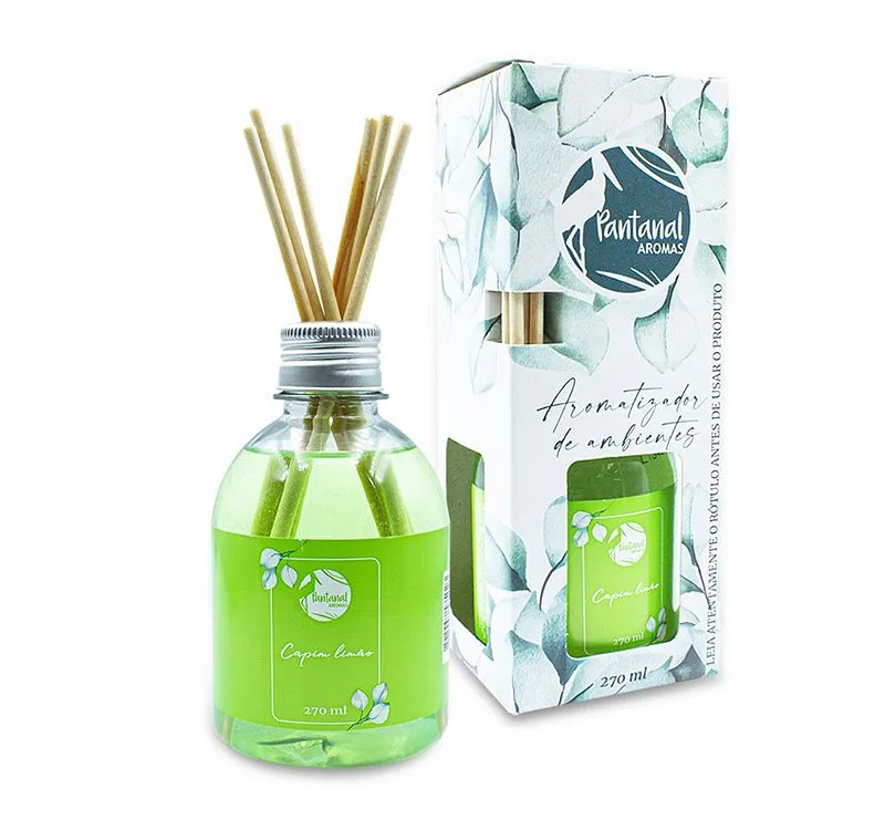 Aromatizador de Ambiente Capim Limão 270 ml Pantanal Aromas