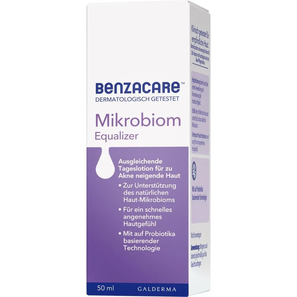 Loção de equalizador de microbioma benzacare 50 ml