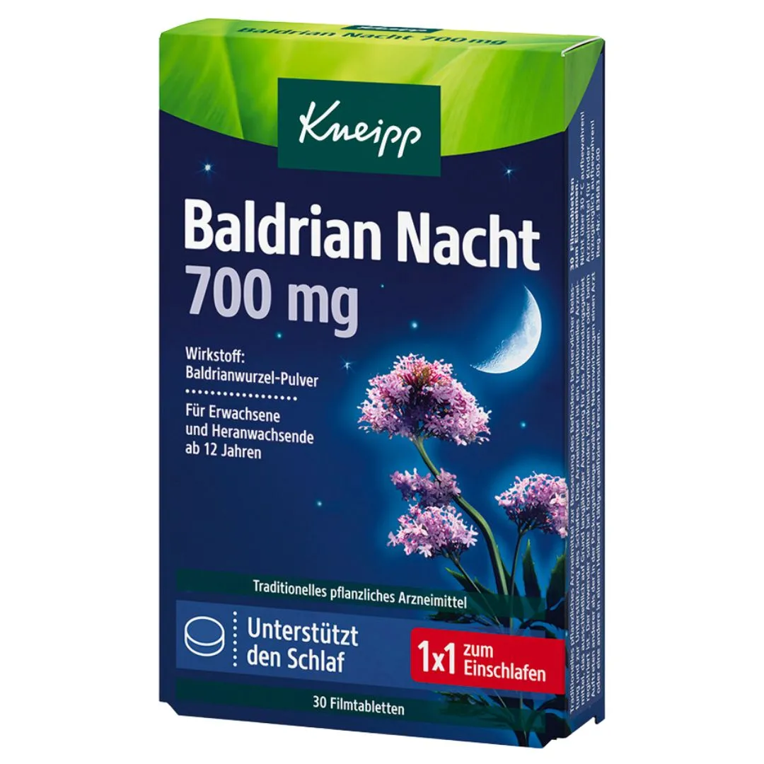Kneipp Valerian Night 700 mg comprimido revestido 30 guia
