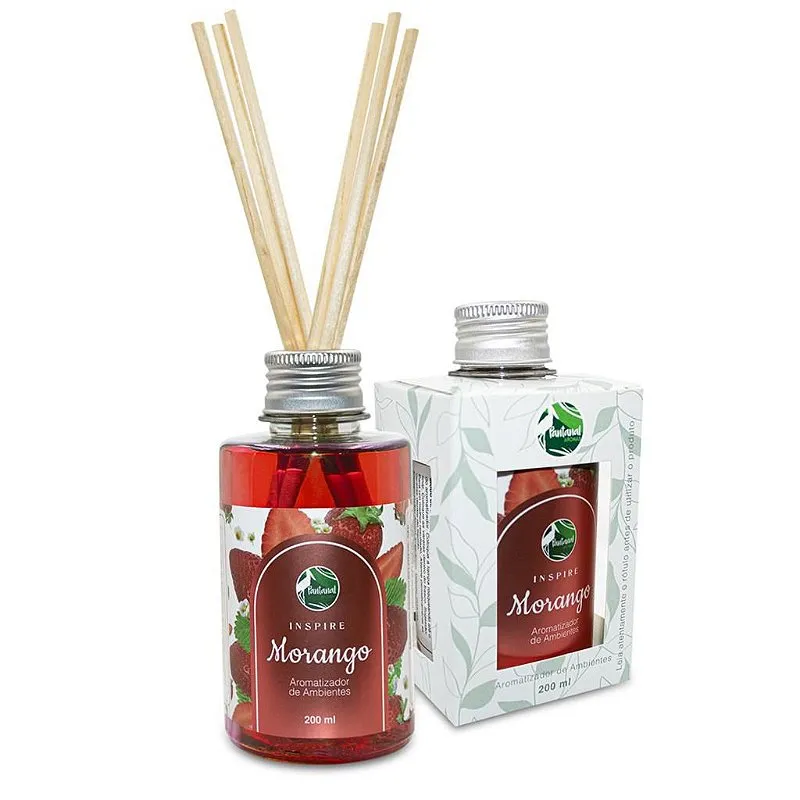 Aromatizador Difusor Ambiente Morango 200 ml Pantanal Aromas