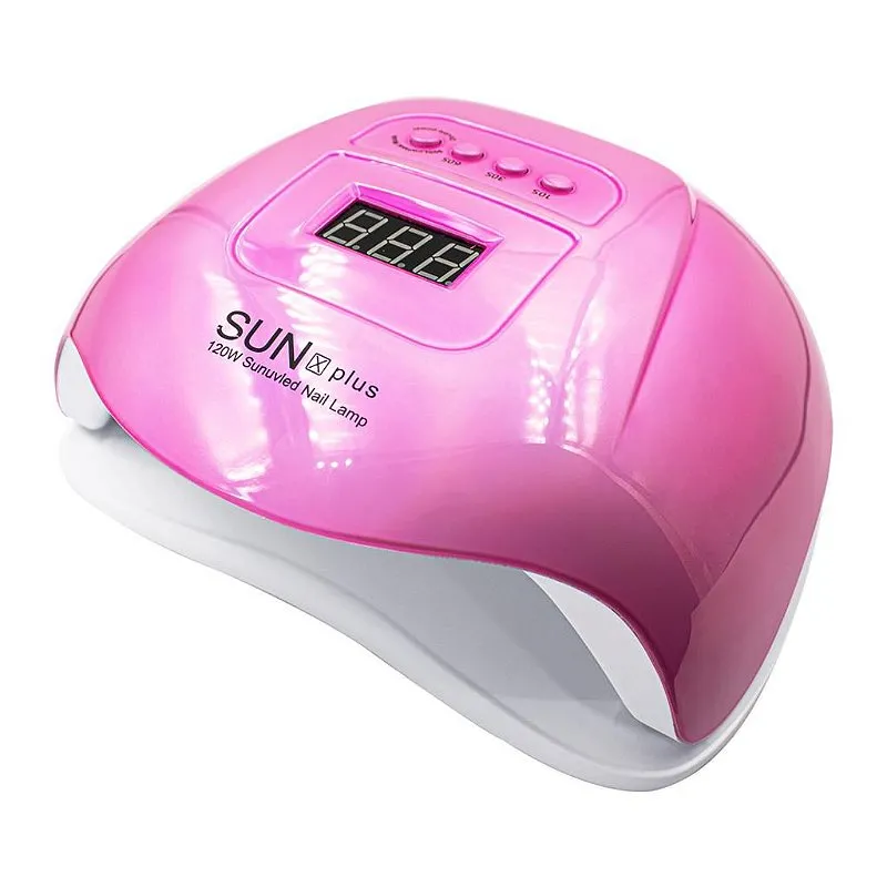 Cabine SUN X Plus Led Uv 120W 36 Leds Unhas Gel Bivolt 110v – 220v, Rosa Metalizado