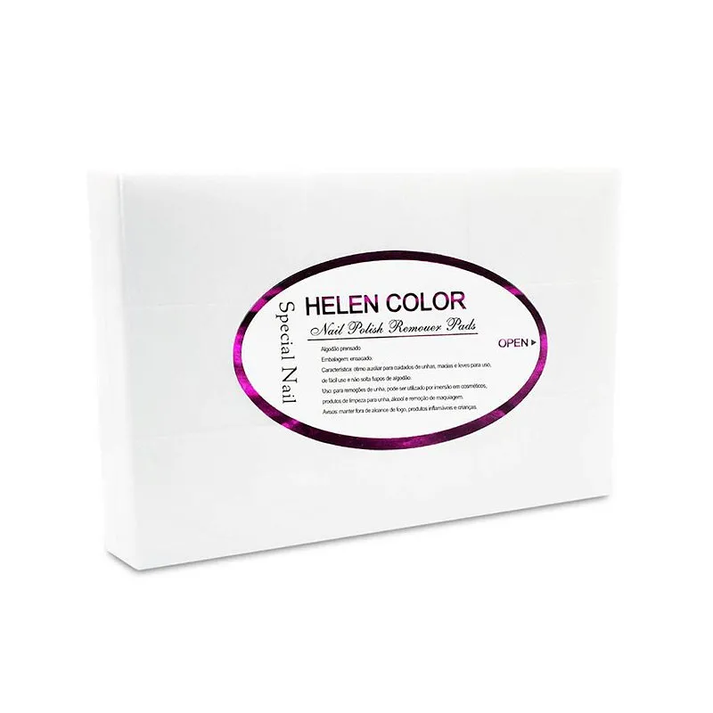 Algodão Prensado Removedor de Esmalte Unhas Gel Sem Fiapo