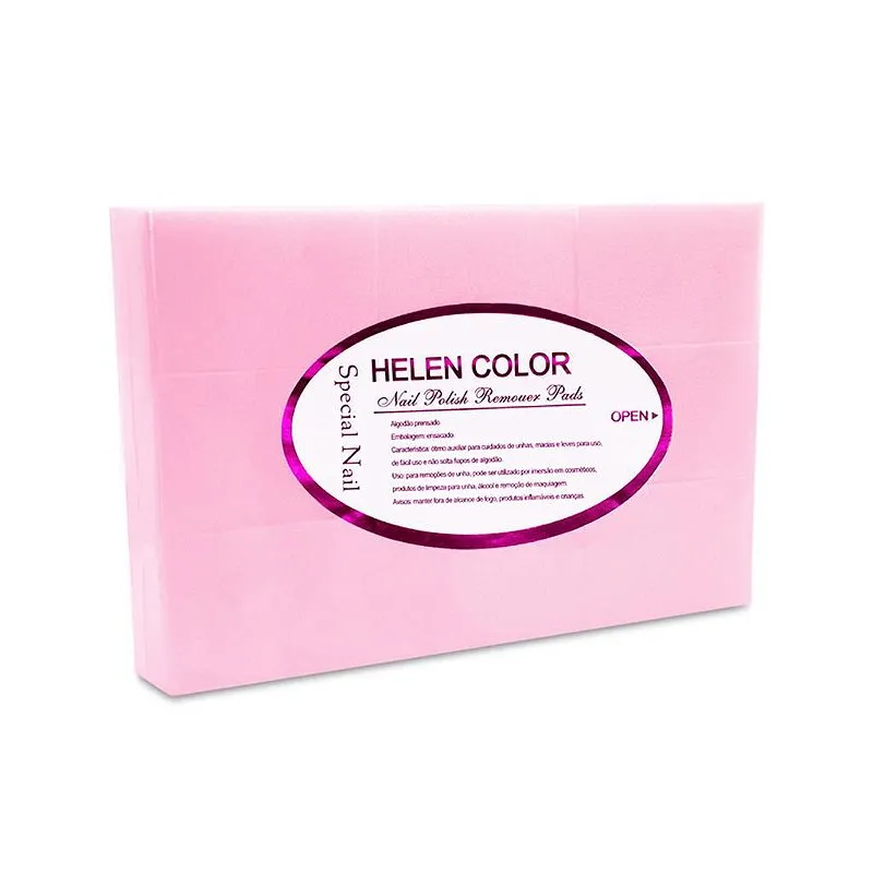 Algodão Prensado Removedor de Esmalte Unhas Sem Fiapo Rosa