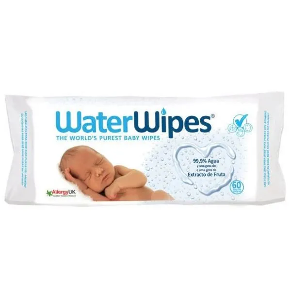 Water Wipes Toalhitas para Bebé 60 Unidades